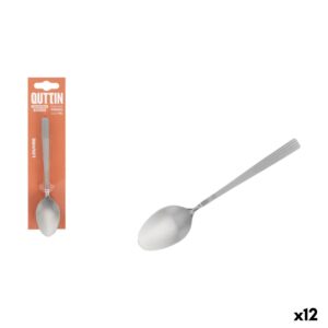 Set di cucchiai da dessert Quttin LOUVRE Argentato 1,5 mm 14,8 x 3,2 cm 6 Pezzi (12 Unità)