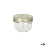 Vaso Le Parfait Wiss Trasparente Dorato 350 ml Ermetico (6 Unità)