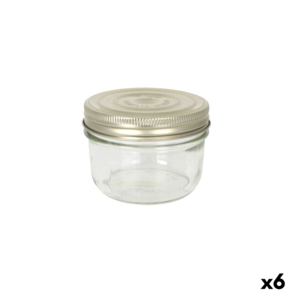 Vaso Le Parfait Wiss Trasparente Dorato 350 ml Ermetico (6 Unità)
