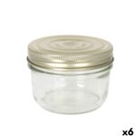 Vaso Le Parfait Wiss Trasparente Dorato 350 ml Ermetico (6 Unità)