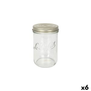 Vaso Le Parfait Wiss Trasparente Dorato 500 ml Ermetico (6 Unità)