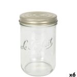 Vaso Le Parfait Wiss Trasparente Dorato 750 ml Ermetico (6 Unità)