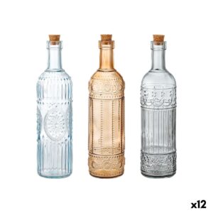 Bottiglia di Vetro La Mediterránea Sughero Vetro 1 L (12 Unità)
