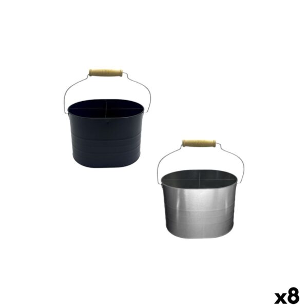 Secchio con Manico My Bar Metallo 16,5 x 12,5 x 11 cm (8 Unità)