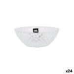 Ciotola La Mediterránea Diamond Trasparente Vetro Ø 17 cm (24 Unità)