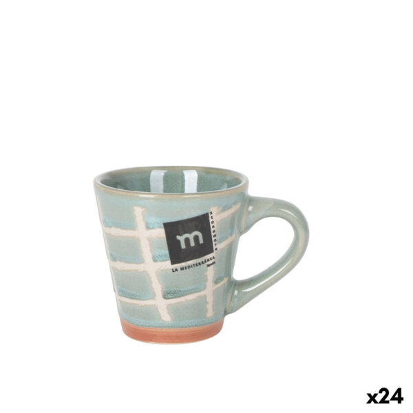 Tazza La Mediterránea Cuadric 100 ml Ceramica (24 Unità)
