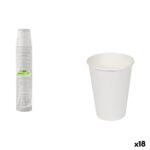 Set di Bicchieri Algon Bianco Cartone 330 ml 50 Pezzi (18 Unità)