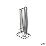 Contenitore per Sistemare le Capsule di Caffè Quttin Nero Ferro (12 Unità)