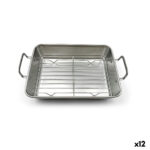 Vassoio da Forno Quttin Argentato Acciaio 25,5 x 20 x 5,5 cm (12 Unità)