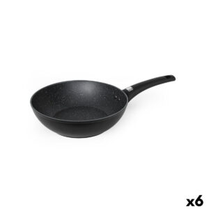 Padella Wok Quttin Universe Nero Alluminio Forgiato Ø 28 cm (6 Unità)