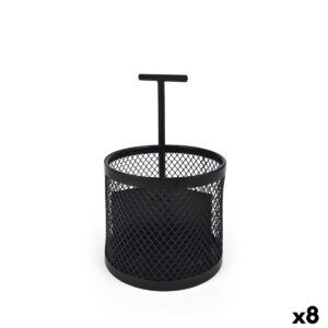 Secchio organizzatore My Bar Nero Metallo 14 x 22,5 cm (8 Unità)