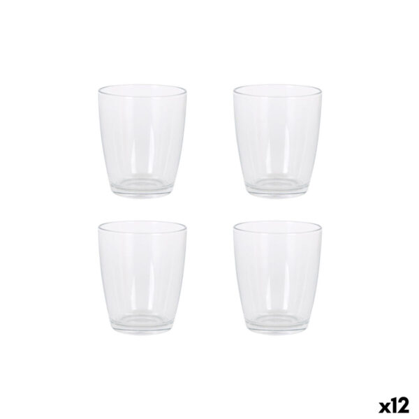 Set di Bicchieri LAV VEGA Trasparente Vetro 340 ml 4 Pezzi (12 Unità)
