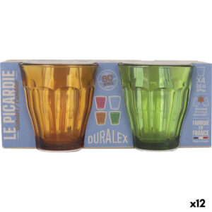 Set di Bicchieri Duralex Picardie Multicolore Vetro 250 ml 4 Pezzi (12 Unità)