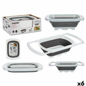 Colino Kinvara Bianco Grigio polipropilene TPR 60 x 26 x 12 cm 39,5 x 4,5 x 26 cm (6 Unità)