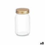 Vaso Vivalto Trasparente Dorato 500 ml (8 Unità)