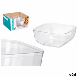 Set di Ciotole Leknes Trasparente Plastica 800 ml 15,3 x 7 x 15,3 cm (24 Unità)