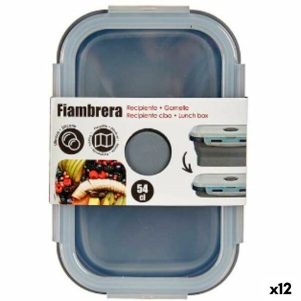 Porta pranzo Kinvara Grigio Trasparente ABS 540 ml (12 Unità)
