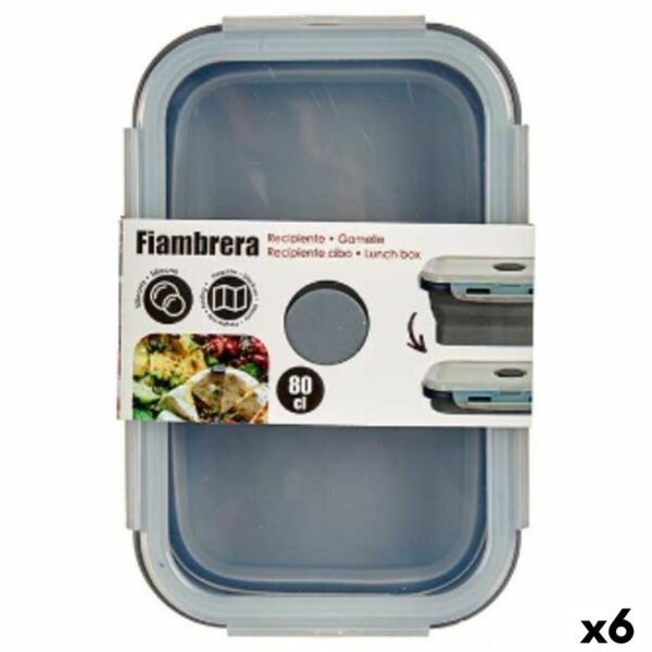 Porta pranzo Kinvara Grigio Trasparente ABS 800 ml (6 Unità)