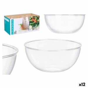 Set di piatti Leknes Trasparente Plastica 3,5 L 25,5 x 12,5 x 25,5 cm (12 Unità)