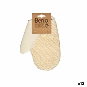 Guanto Esfoliante Berilo Bianco Beige (12 Unità)