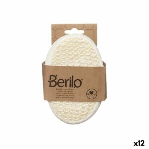 Spugna per il Corpo Berilo Bianco Beige 11 x 15 x 5 cm (12 Unità)