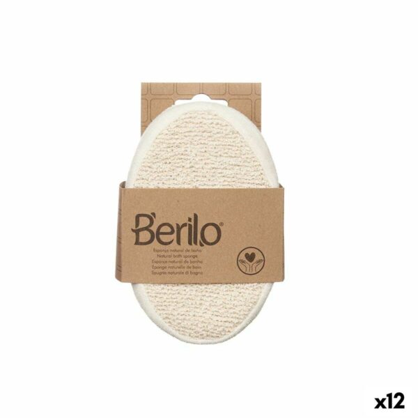 Spugna per il Corpo Berilo Bianco Beige 15 x 5 x 10 cm (12 Unità)