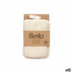 Spugna per il Corpo Berilo Bianco Beige 11 x 16,5 x 2 cm (12 Unità)