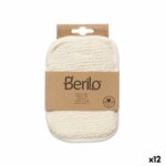 Guanto Esfoliante Berilo Bianco Beige (12 Unità)