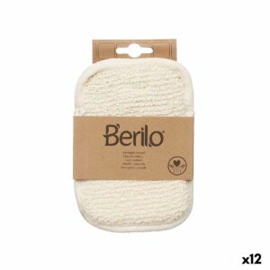 Guanto Esfoliante Berilo Bianco Beige (12 Unità)