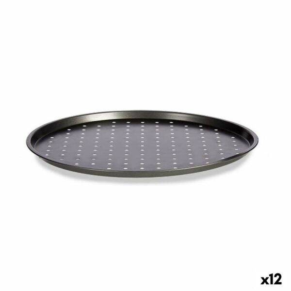 Stampo per Pizza Kinvara Grigio Acciaio al carbonio 33 x 1 x 33 cm (12 Unità)
