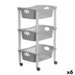 Carrello per Verdure Stefanplast Grigio Plastica 40 x 29,5 x 68,5 cm (6 Unità)