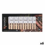 Posate Kinvara Marrone Argentato Legno Metallo 16 Pezzi (6 Unità)