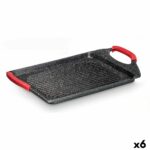 Griglia Kinvara Bianco Nero Rosso Silicone Alluminio 34 x 26 cm