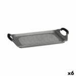 Griglia Kinvara Bianco Rosso Grigio Silicone Alluminio 34 x 26 cm