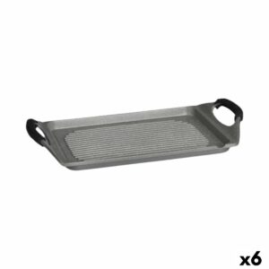 Griglia Kinvara Bianco Rosso Grigio Silicone Alluminio 34 x 26 cm