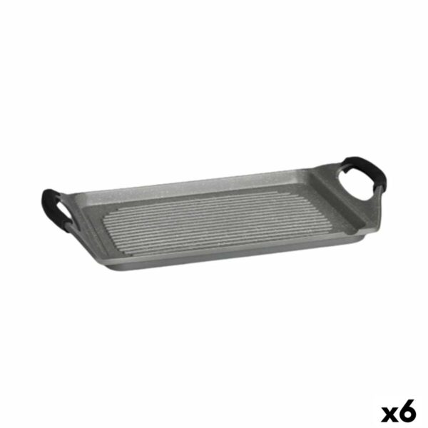 Griglia Kinvara Bianco Rosso Grigio Silicone Alluminio 34 x 26 cm