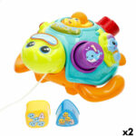 Giocattolo da trascinamento Winfun 23 x 12 x 23 cm Tartaruga Multicolore (2 Unità)