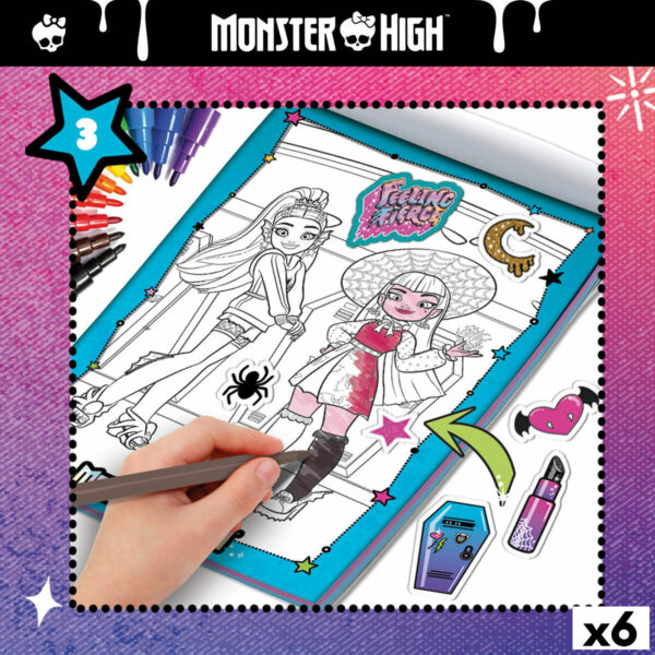 Set da Disegno Monster High (6 Unità)
