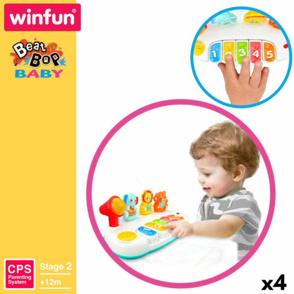 Pianoforte giocattolo Winfun 26 x 11 x 15 cm (4 Unità)