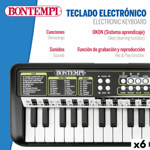 Tastiera 37 Tasti Bontempi 42 x 4 x 15 cm (6 Unità)