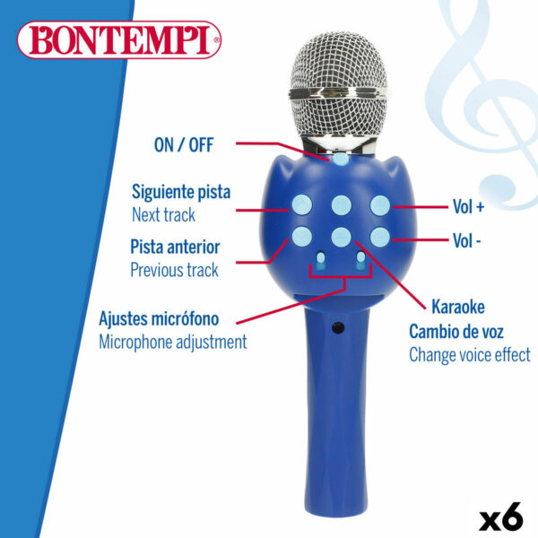 Microfono Karaoke Bontempi 6 Unità