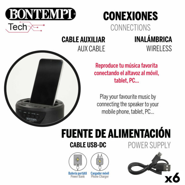 Altoparlante con Microfono Karaoke Bontempi 6 Unità