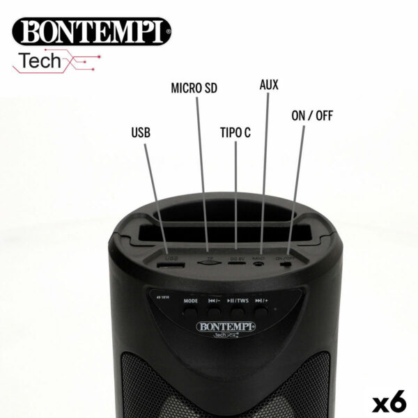 Altoparlante con Microfono Karaoke Bontempi 6 Unità