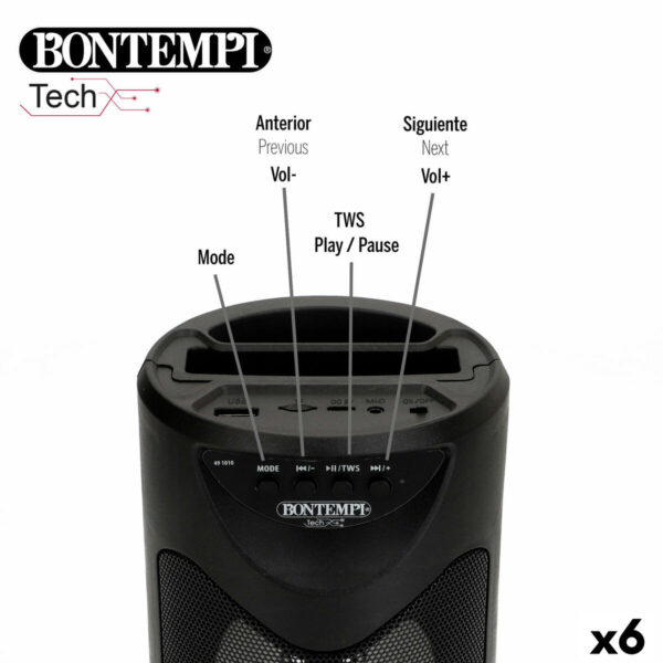 Altoparlante con Microfono Karaoke Bontempi 6 Unità