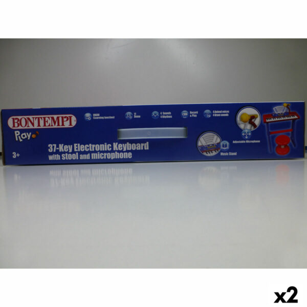 Tastiera 37 Tasti Bontempi 43 x 56 x 23 cm (2 Unità)