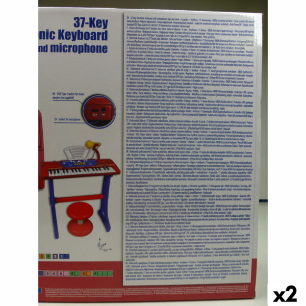 Tastiera 37 Tasti Bontempi 43 x 56 x 23 cm (2 Unità)