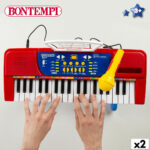 Tastiera 37 Tasti Bontempi 43 x 56 x 23 cm (2 Unità)