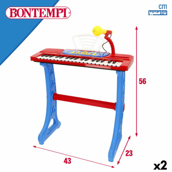 Tastiera 37 Tasti Bontempi 43 x 56 x 23 cm (2 Unità)