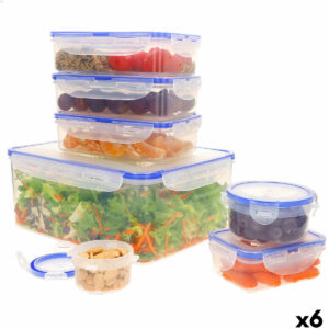 Set di Contenitori da Cucina Ermetici Impilabili Max Home 29 x 12 x 20 cm 6 Unità