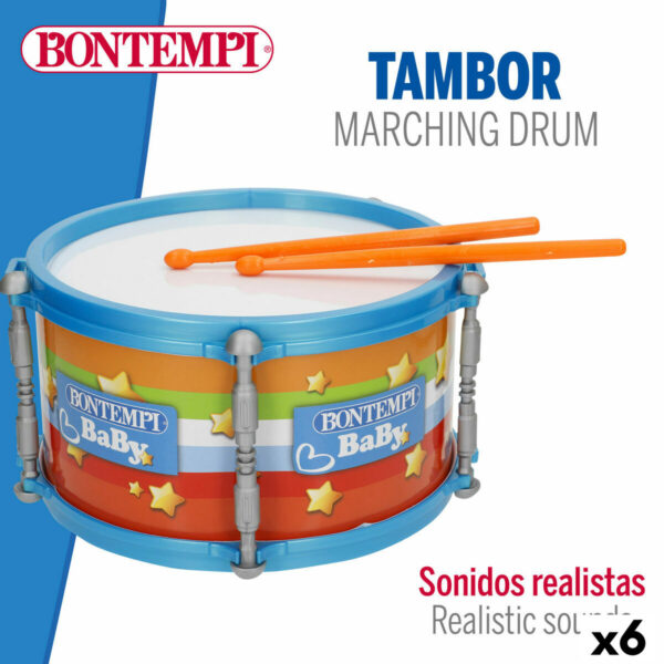 Tamburo Bontempi 24 x 13 x 24 cm (6 Unità)